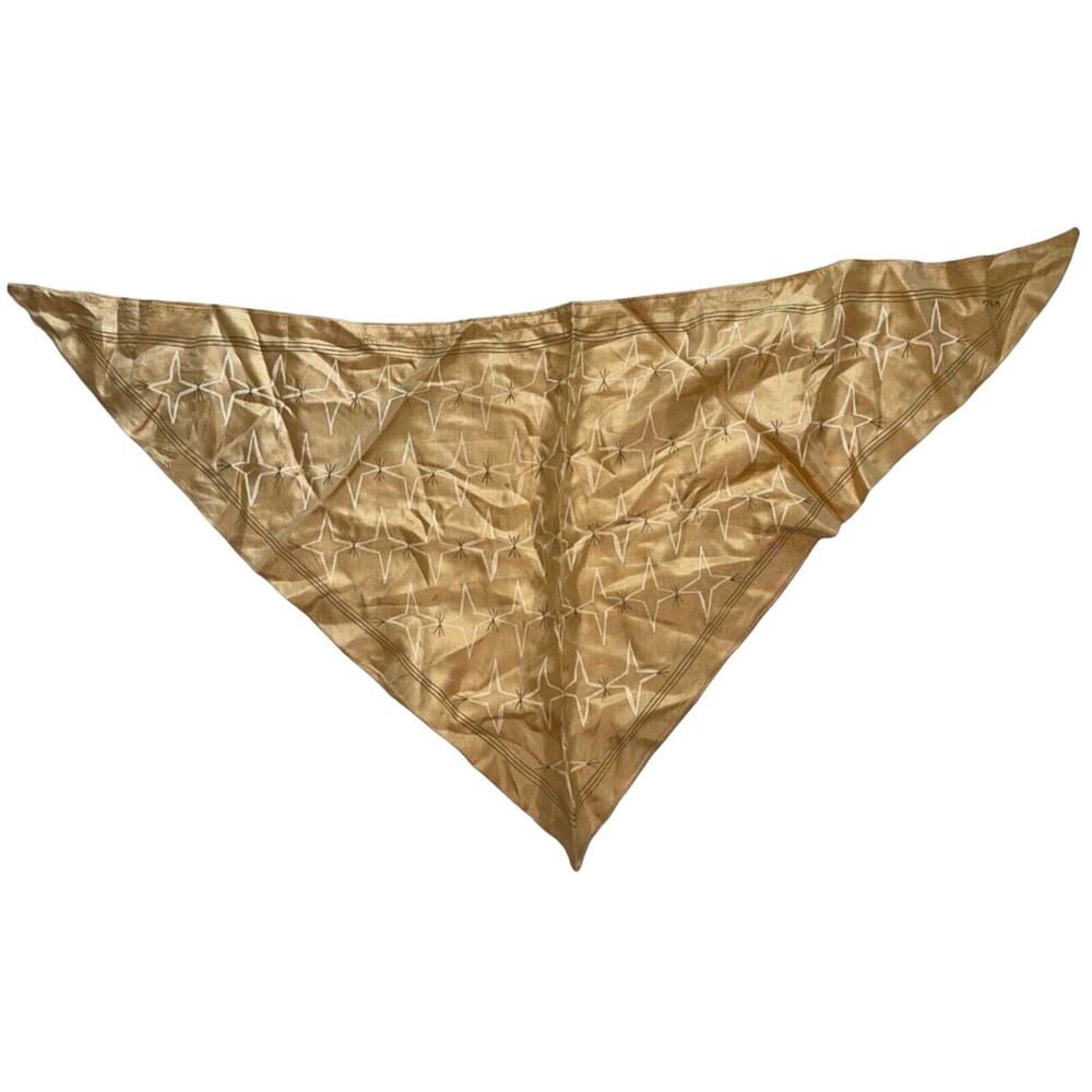 Vintage VERA Neumann Hair cover, Scarf. - Signed Gold tone